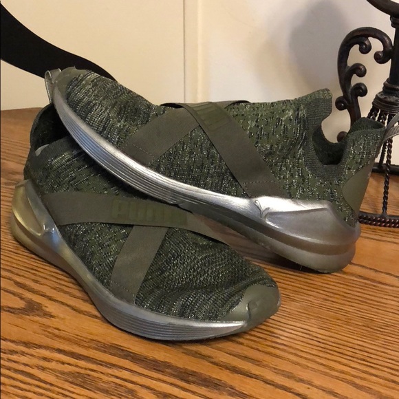 puma fierce olive green